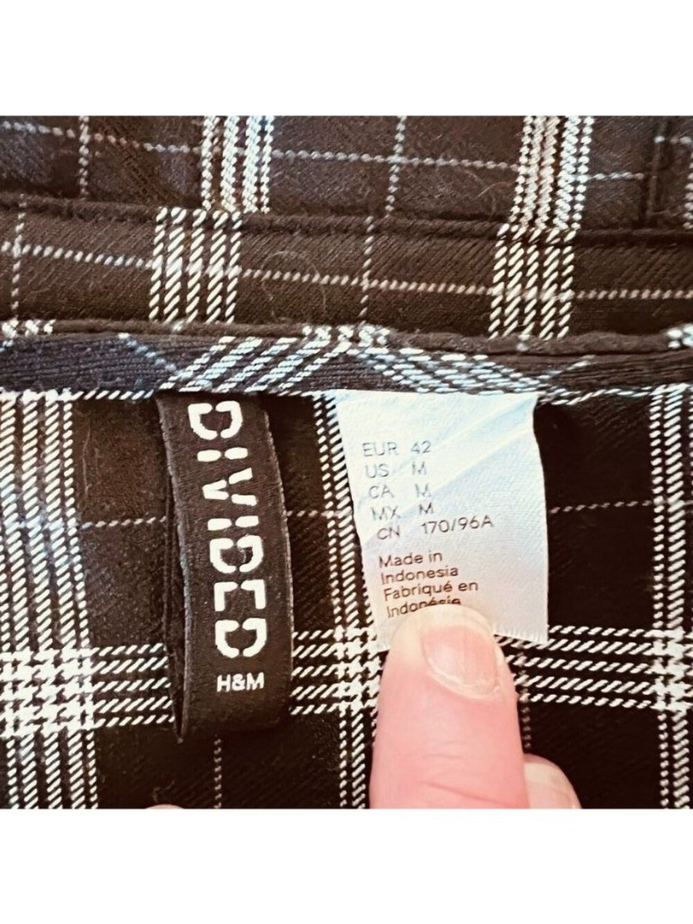 Plaid Womens Sz M Skater Mini Dress Clueless Preppy Coquette Dark Academia Y2K - Picture 5 of 14